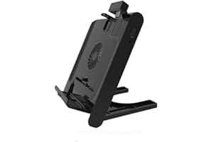 For Steam Deck Fan Cooler, Game Console Cooling Fan with Bracket, 2 in 1 Charging and Cooling, Host Radiator Dock