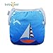 Babygoal Reusable Swim Diaper, One Size Adjustable and Washable Swim Underwear Fits 0-2 Years Babies for Baby Shower Gifts and Swimming Lessons FSWD03