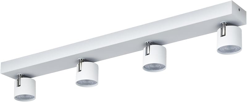 Star Lampada con Faretti Orientabili, 4 x 4.5 W, Bianco