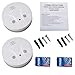 2 Pack Combination Photoelectric Smoke and Carbon Monoxide Alarm Detector for Home Bedroom Travel Portable Battery Operated