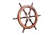 TUP The Urban Port Finely Designed Sheesham Wood and Brass Ship Wheel, 24
