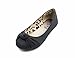 Simply Petals Girls Vegan Leather Casual Comfortable Slip On Ballet Flat Casual Slip On Knotted Comfortable Ballerina Flat (Toddler/Little Girl)