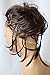 CAISHA Jumbo Scrunchie Braided Updo Wavy Messy Bun Hairpiece Chocolate Brown G2D