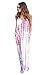 UBetterM Womens Maxi Dress Tie Dye Print Boho Pocketed Maxi Dress