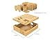 Kurrent Bamboo Desktop Charging Organizer: Multi device Dock w/ Apple Watch Stand for iPhone, iPad, Smartphone, Tablets and Apple Watch (For Use with Separate Charger)