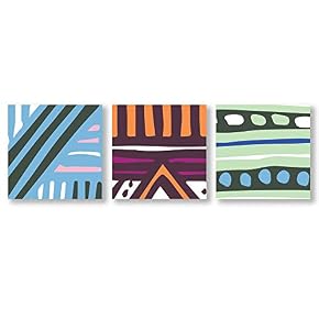 Creative Pattern Home Artwork for Living Room Bedroom x3 Panels