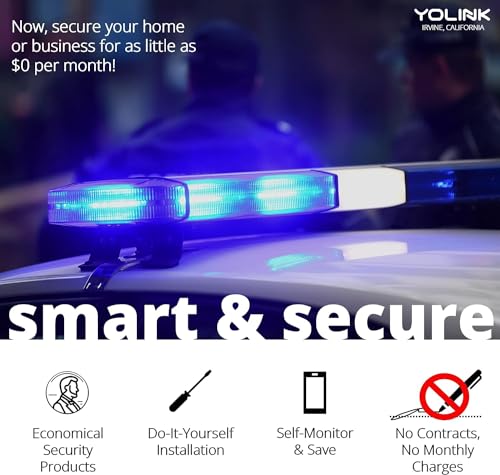 Outdoor Alarm Controller 2, Battery-Powered Siren/Alarm/Relay Controller, 12VDC Out, Up to 1/4 Mile Open-Air Range, 110dB Siren Included, YoLink Hub Required for Full-Functionality!