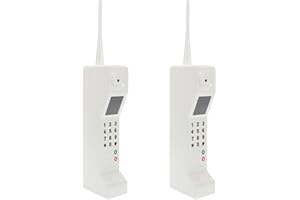 Ciieeo Vintage Telephone Prop 12.59In Retro Old Fashioned Cordless Phone Model for Home Office Decor Stage Ornament Set of 2