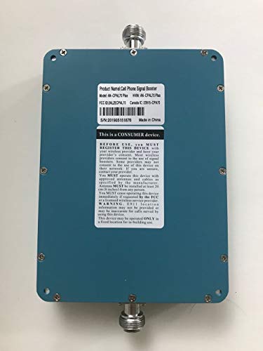5-Band Cell Phone Signal Booster for Home and Office - Boost Voice, 3G and 4G LTE Data for All Carriers - 700/850/1700/1900MHz Cellular Repeater Kit with Omni-Directional Antennas