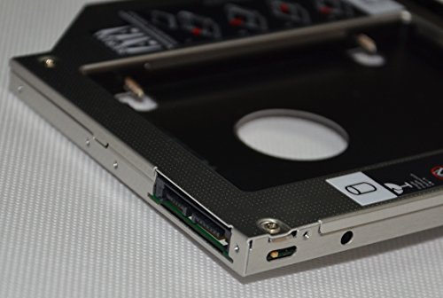 Deyoung 2nd HDD SSD Hard Drive Caddy Adapter for HP Elitebook 2530p 2540p with Matched Bezel