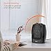 OPOLAR Electric Personal Ceramic Thermostat, ETL Safety Quiet Operation for Office Home Floor Under Desk, 1500w Compact Quickly Heat-up Powerful Heater, Black