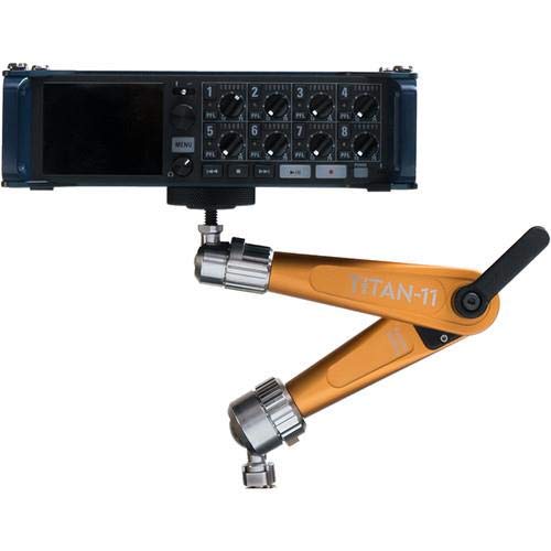 Bright Tangerine Titan Support Arm Pivot Head - 3/8" to 1/4" - Slate Black - Thumbnail 2