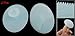 uxcell Woman Light Blue Silicone Facial Cleaning Brush 2 Pcs