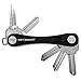 KeySmart Bright - Compact Key Holder with LED Flashlight Plate (up to 10 Keys, Black)