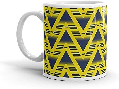 Arsenal 1991-93 Away Shirt Bruised Banana Print Mug 11 Oz White Ceramic