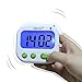 Kitchen Timer,XREXS Vibrating Alarm Clock with Large Backlit LCD Display, Count Down Up Pocket Stopwatch / Timer for Sleeping / Calculation / Cooking / Nursing / Lab / Meeting (Battery Included)