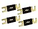 Absolute USA ANL200-4 4 Pack ANL 200 Amp Gold Plated Fuse
