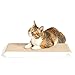 4CLAWS Flat Scratching Pad (2 Pack, White) - Basics Collection Cat Scratcher