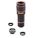Telephoto Lens Kit | Zoom Lens, Macro Lens, Fisheye Lens | 4 in 1 Bundle by Akinger
