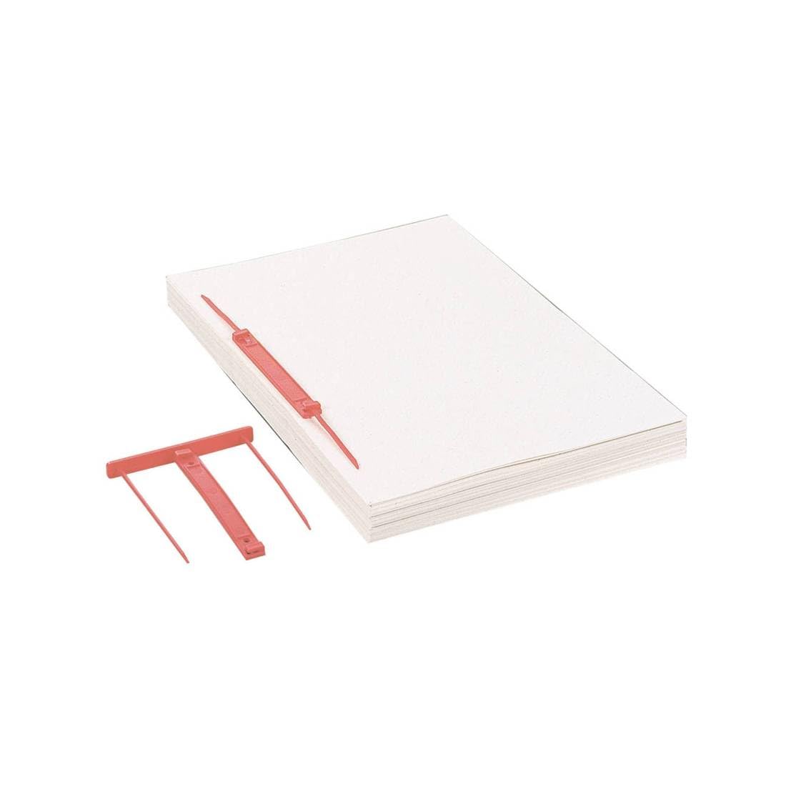 Rexel Capiclass Box of 50 Plastic Archive Binding Clips for Archiving Perforated Documents