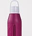 Lululemon H2Om BPA-Free Glass Water Bottle with Lid, 22 oz (Deep Fuschia)