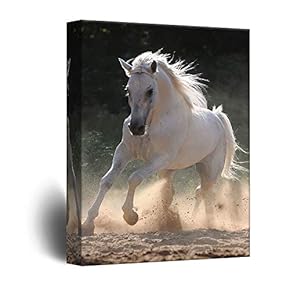 Galloping White Horse