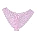 YiZYiF Men's Lace Briefs Underwear Gay Fetish Crossdress Panties with Sissy Pouch Pink,X-Large(Waistline 29.0-46.0