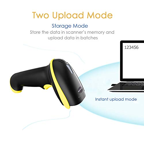 NADAMOO Wireless 2D Barcode Scanner, 3 in 1 Compatible ...