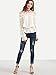 SheIn Women's Off The Shoulder Crochet Long Sleeve Blouse - White Large