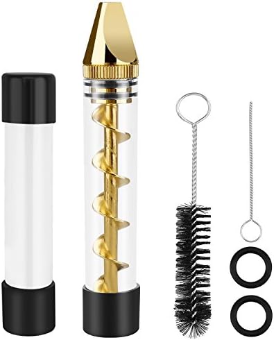 Urofi Glass Tip Rolling Blunt - Mechanical Adapter for Tea, Herb Leaves, Coffee, Grains, Spices,or Other Coffee Beans, Innovative Espresso Machine Replacement Parts
