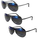 Vuarnet Extreme Unisex VE 7011 Rounded Polarized Aviator Sunglasses