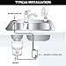 Garbage Disposal Air Switch Kit for SinkTop Waste Disposal with Stainless Steel Brushed Nickel Short Air Button by briidea
