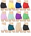 Sexy Basics Womens 6 Pack Cotton Spandex Sheer Mini Bike Yoga Boyshort Boxer Brief, Medium, Assorted Colors