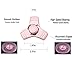 Fidget Spinner EDC Hand Spinner Focus Fingertip Spinner Fidget Toys Metal High Speed Relieving ADHD, OCD , Anxiety Stress and Boredom ULTRA FAST BEARING Guarantee 1 min Spin Time(Rose Pink)