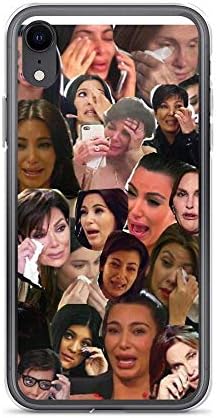 Oerfur iPhone XR Pure Clear Case Cases Cover Kardashian's Crying Collage