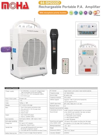 Portable Amplifier Sound System MOHA Handed Wireless Mic, MOHA 44