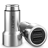 AUKEY Halo Car Charger Dual Port & 3.4A Output, Compatible iPhone 7/7 Plus, Samsung Galaxy S8/S8 More