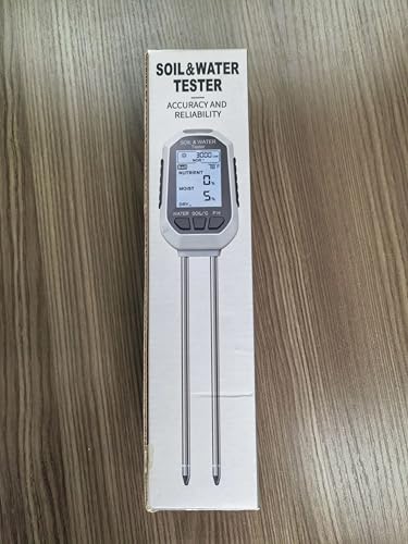 YAMRON Soil Moisture Meter, 7-in-1 Digital Plant Water&Soil with EC/TDS/Fertility/PH/TEMP/MOIS/Sunlight Intensity Backlight LCD Display Soil Test Meter for Gardening, Farming and Outdoor Plants
