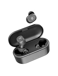 SoundPEATS True Wireless Earbuds 5.0 - Auriculares in-ear inalámbricos estéreo con micrófono, llamadas Binaurales, emparejamiento de un paso, 35 horas, True  Plus actualizado