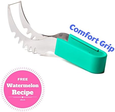 Watermelon Slicer Corer &amp; Server – Stainless Steel Home Kitchen Tools with Easy Grip Handle – From Thrive Home Products - Fruit Huller for Edible Arrangements – Make Fruit Baskets, Salad or Snacks