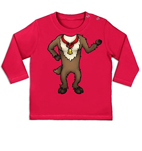 Reindeer Head Costume Long Sleeve Baby T-shirt