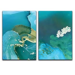 2 Piece Canvas Wall Art Modern Art Canvas Prints Home Artwork Decoration for Living Room,Bedroom - 16"x24" x 2 Panels