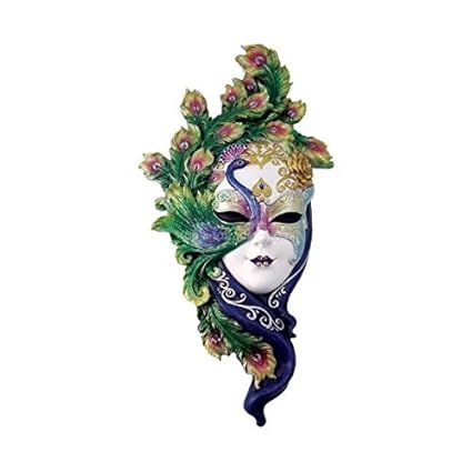 Buy Lady Peacock Venetian Style Carnival Mask Wall Decor Online At