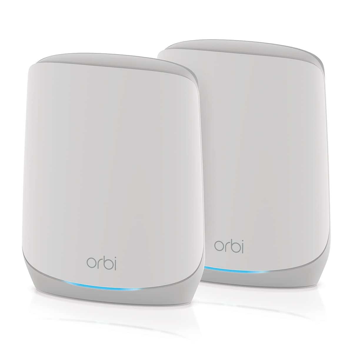 Netgear Système Mesh WiFi 6 Ax5400 Tri Band Orbi (Rbk762S), Pack De 2, Jusqu'À 5.4 Gbit/S, Couverture De 350M², Murs Épais, Compatible Toutes Générations De Box, Armor Offert Pendant 1 An