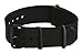 20mm Premium Nato PVD Nylon Solid Black Interchangeable Replacement Watch Strap Band