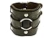 Neptune Giftware Leather Wide Triple Strap Cuff Wrap Gothic Wristband Buckle Fastening