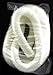 Flexible Polyethylene Wire Loom, 1 Inch, Diameter, 15 Feet, White