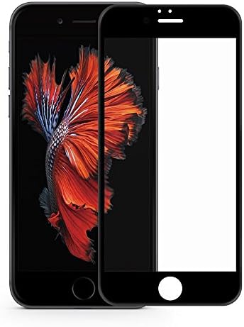 Iphone 7 Screen Protector Glass, [2 Pack] Iphone 7 Tempered Glass Screen Protector Full Coverage Screen Protector [9H Hardness] Anti-Scratch 3D Edge Screen Protector [Not Glass] (Black)