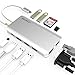 LETSCOM USB C Hub, 11 in 1 USB C Adapter with Ethernet, 4K HDMI, VGA, Power Delivery, 2 USB3.0 &USB2.0, Micro SD/TF Card Reader, Mic/Audio, Portable for The Mac Pro and Other Type C Laptops