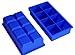 Large Blue Ice Cube Tray, Set of 2 Silicone Ice Trays By Scotch Rocks